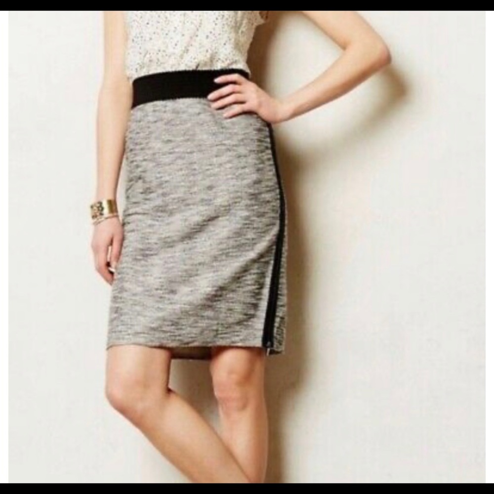 Anthro stretchy waist skirt